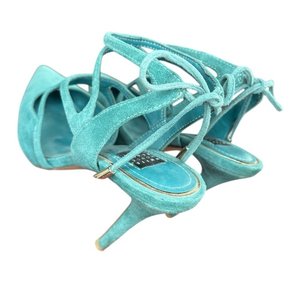 WHBM WHITE HOUSE BLACK MARKET ZOE Elegant Turquoise Women's Heels, Size 5.5 - Picture 4 of 7
